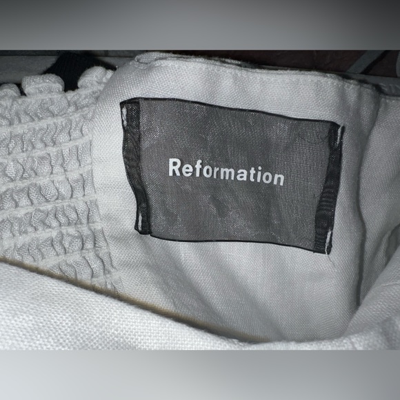 Reformation Porto White Linen Dress - Picture 4 of 7